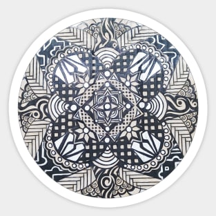 Monochrome Mandala Sticker